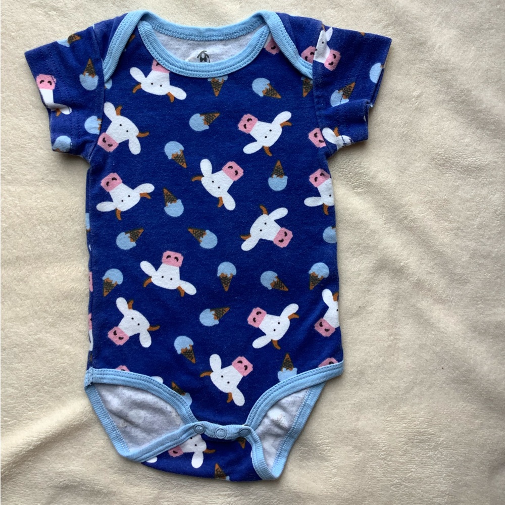 Snugabye Cows and Ice Cream Bodysuit 6M